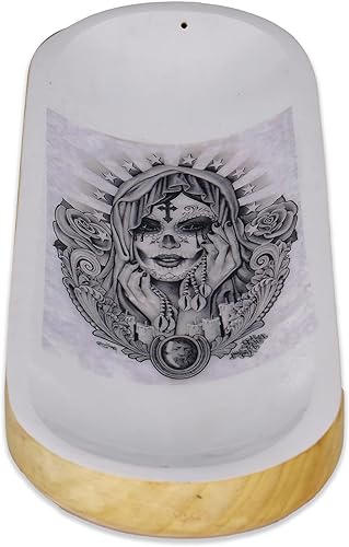 Miniatura 4 de Bless-International - Bandeja tradicional hecha a mano, soporte de madera para incienso, soporte para aromaterapia, meditación, yoga (niña ángel, 11