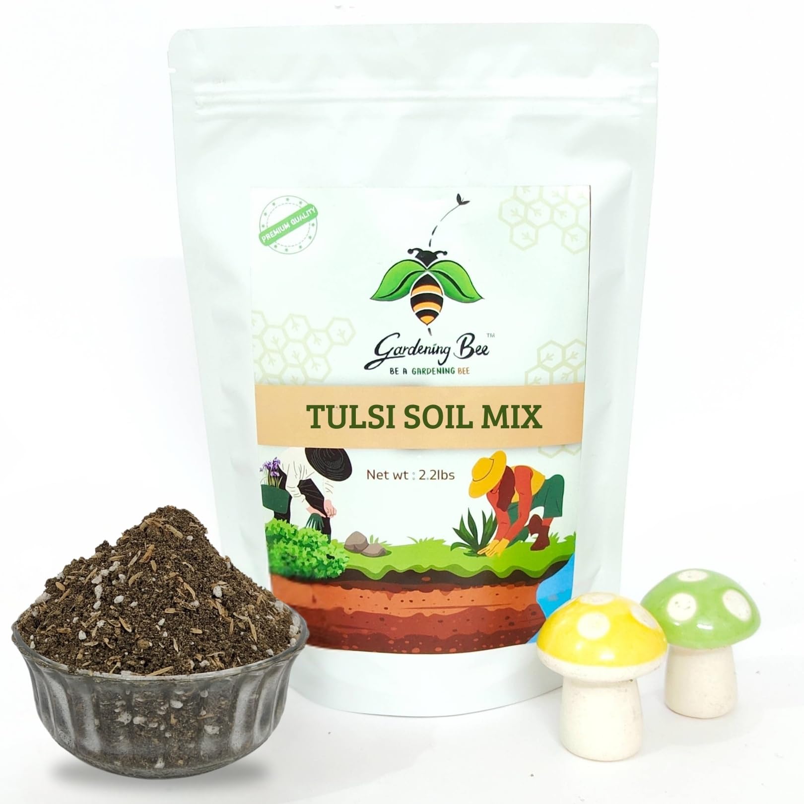 Tulsi Soil Mix (450G), for Tulasi Plants, ONLY Veg Ingredients, Ideal Ready to use, 100% Organic and Natural Soilmix, Potting Mixture for Thulasi Plant Exclusively (450 Grams)-image-47