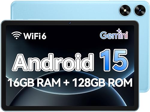 Tablet de 10 pulgadas, tableta Android con procesador Octa-Core, 16GB RAM 128GB ROM 1 TB expandible, pantalla táctil IPS de 1280x800, GPS, batería