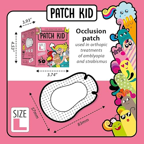 Miniatura 3 de Patch Kid Parchesadhesivos para niños, tamaño grande (50 parches en cada caja). Divertidos y únicos y se ajustan cómodamente. Indicado para uso