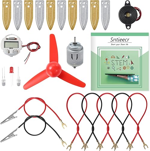 Sntieecr Kit de experimento científico de batería de frutas con instrucciones kit educativo de ciencia de la papa para proyectos de ciencia escolar