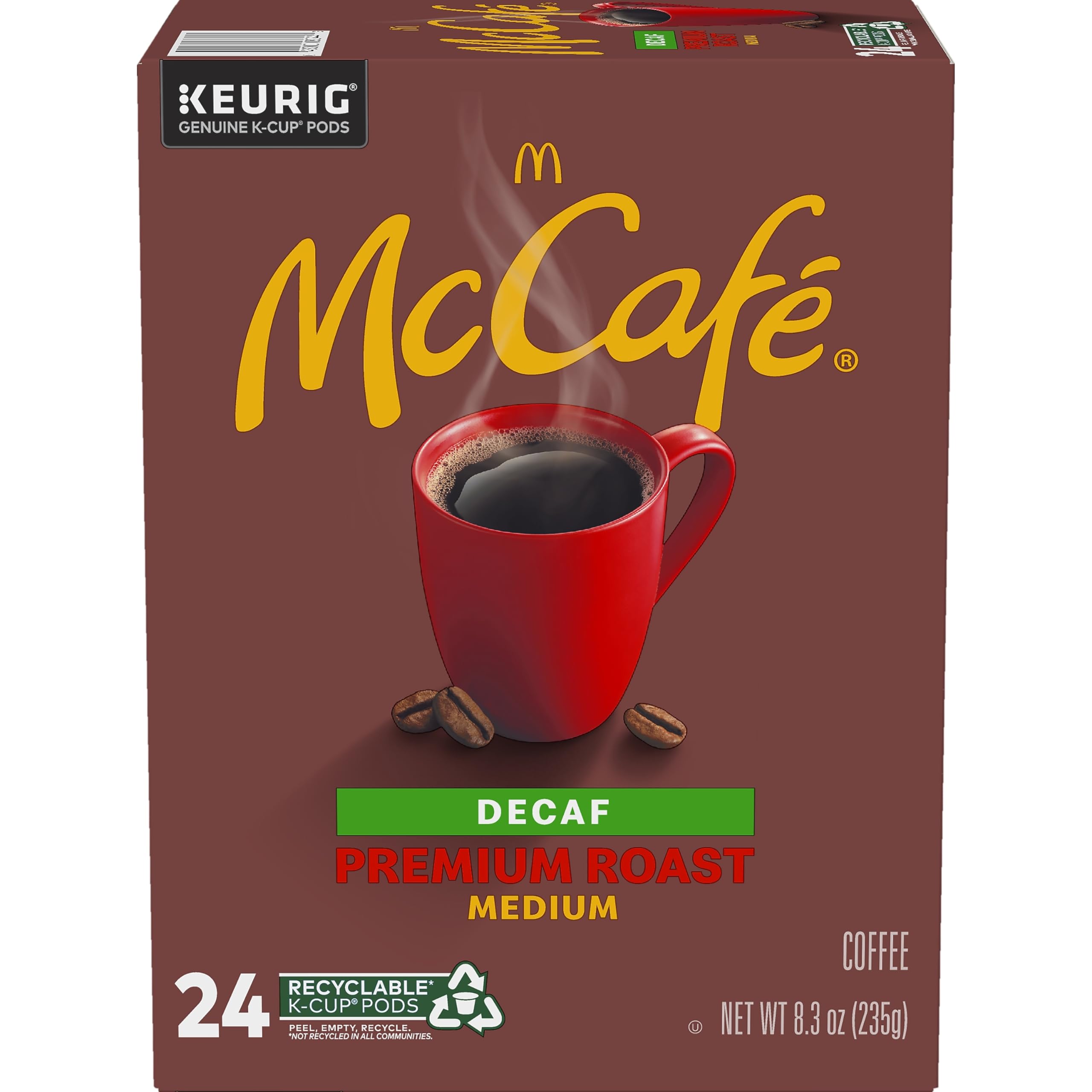 McCafe Premium Roast Decaf K-Cup, 24/bx