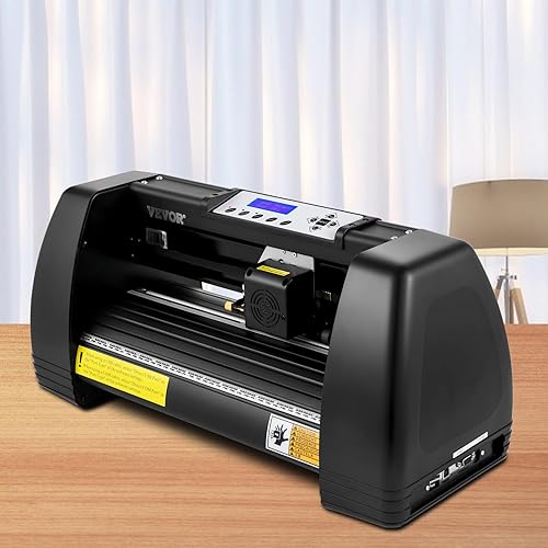 Miniatura 8 de VEVOR Máquina cortadora de vinilo, 14 pulgadas14.764 in, impresora de trazador LED, posicionamiento manual preciso, software compatible con sistemas