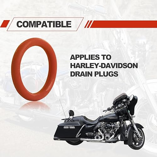Miniatura 7 de Paquete de 50 juntas tóricas de tapón de drenaje de aceite #11105, reemplazo de juntas tóricas de tapón de drenaje de motocicleta, anillo de junta