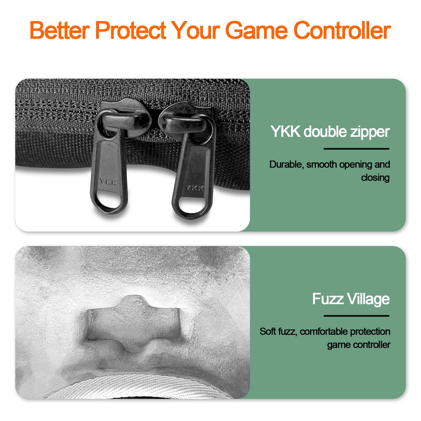 Custodia rigida per controller da gioco per ASUS ROG Raikiri Pro, compatibile con controller wireless Xbox Series X/S, custodia protettiva da viaggio, custodia per il trasporto, nera