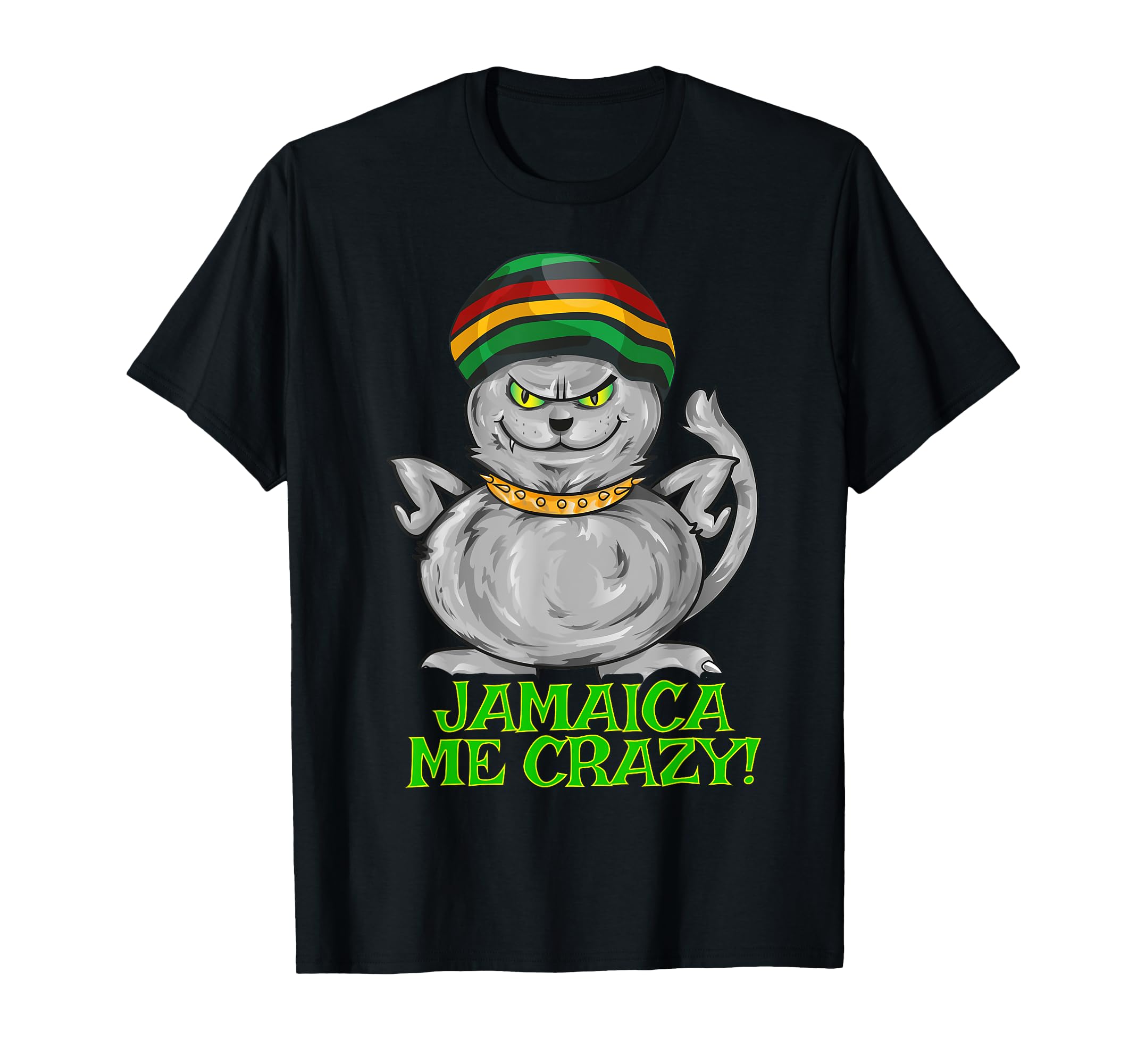 Amazon.com: Jamaica Me Crazy Shirt | Cat Rasta Tshirt Jamaican Reggae T- Shirt : Clothing, Shoes \u0026 Jewelry