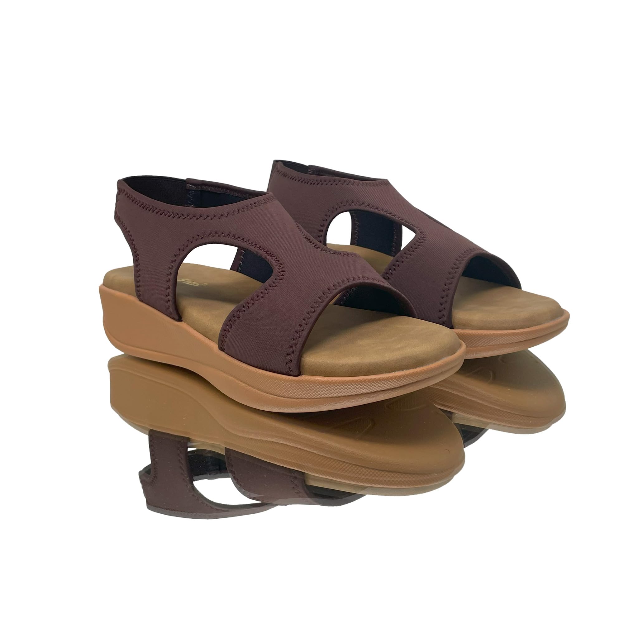 GLOBAL STEP G2203,WOMEN FORMAL LYCRA SANDAL (BROWN, 9) (B0D4J5YFPB) Amazon Price History, Amazon Price Tracker
