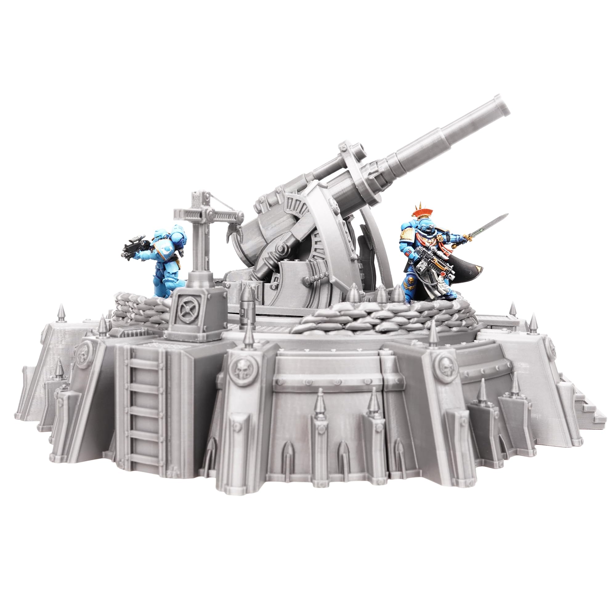Tabletop Terrain Plataforma Earthshaker de War Scenery para Juegos de Guerra y Juegos de rol, miniaturas de 28 mm y 32 mm