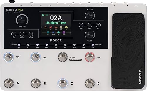 Miniatura 8 de Pedal multiefectos para amplificador de guitarra portátil MOOER GE150 Pro Li con batería incorporada con 200 preajustes, 151 efectos, 55 modelos de