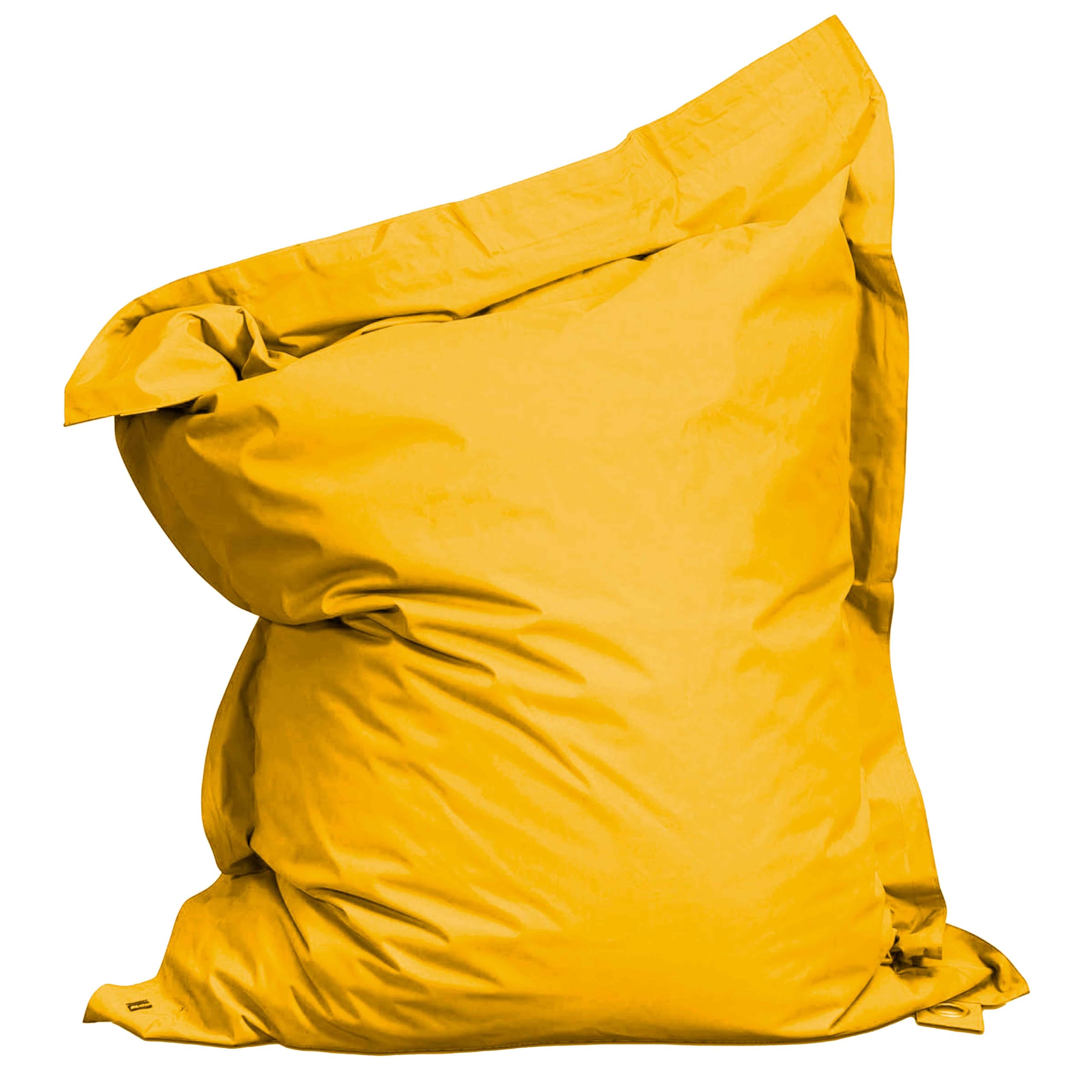 Oviala Housse Vide de Coussin de Sol XXL Jaune