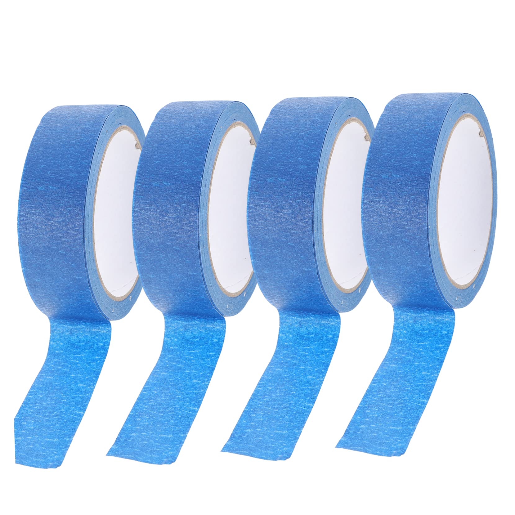 Etiqueta Azul 4 Rollos adhesiva azul duct tape masking tape decoración azul manualidades para niños cintas arte bricolaje adhesiva para pintar artesanía Decoración Colorida
