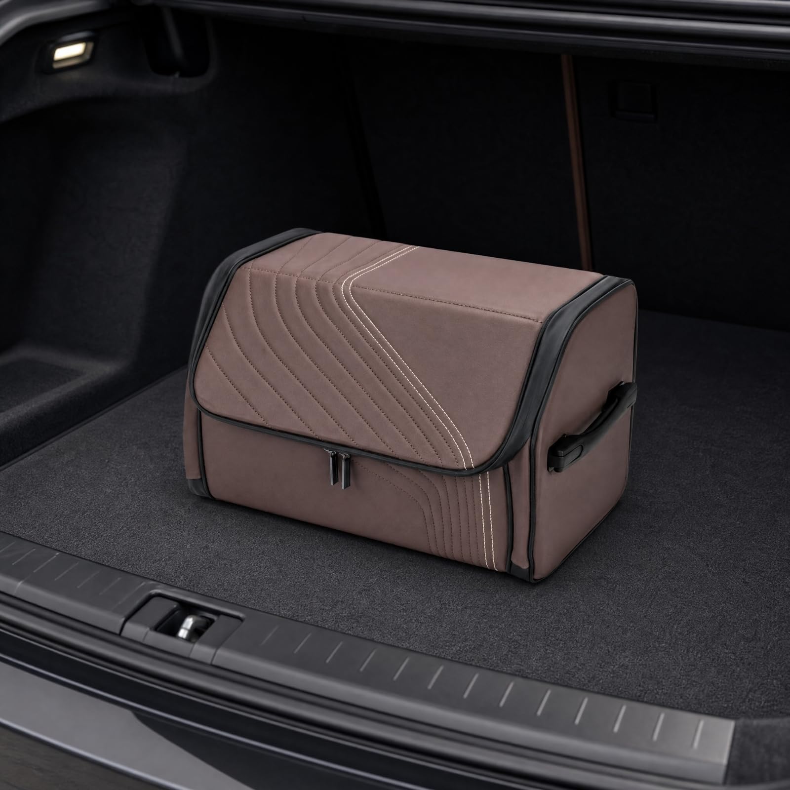 Nappa-Kunst Auto-Box mit Griffen, color to 2, size to 2