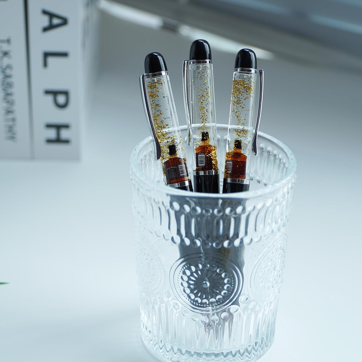 Whisky Funny Pens Cute Floater Floating Liquid Writing Journaling Office Pen Unique Gift For Women Men image 4