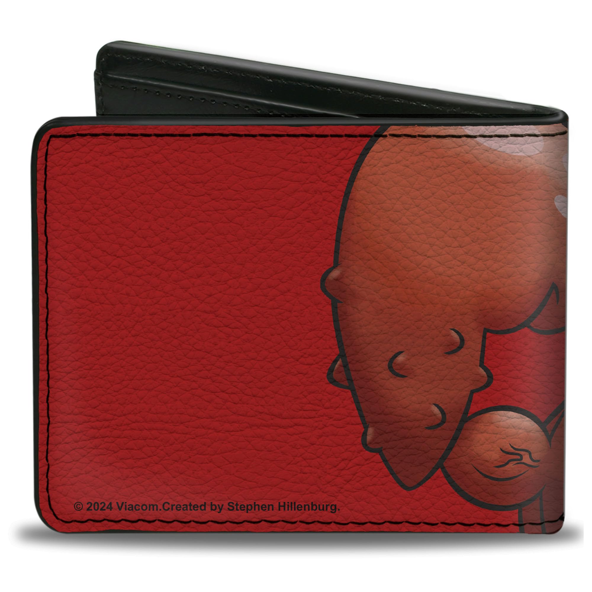 Buckle-Down SpongeBob SquarePants Wallet, Bifold, Spongebob Squarepants Larry the Lobster Flex Pose Red, Vegan Leather