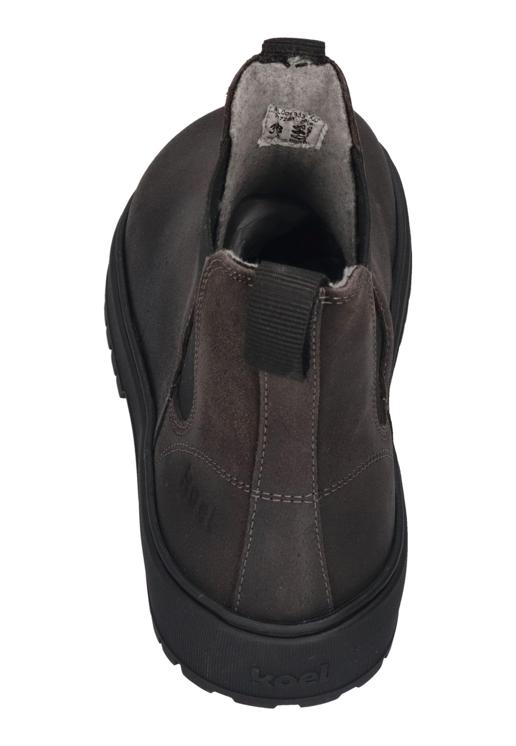 KOEL Damskie buty Barefoot Chelseaboots GAVIEN SUEDE FELT dark grey