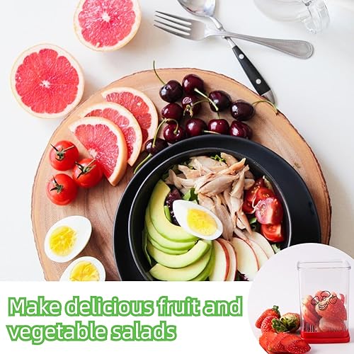 Miniatura 4 de BFMXSN Rebanador de frutas, taza para cortar huevos, multifuncional de acero inoxidable para frutas y verduras, herramienta portátil para cortar