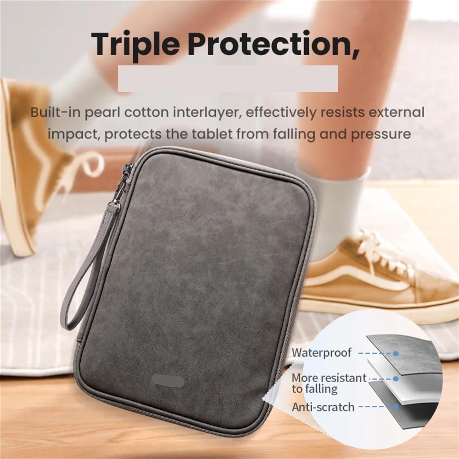 Funda para Tablet Funda Protectora for Tableta de 11 Pulgadas, Bolsa de Almacenamiento, Funda portátil for Tableta, Funda con Cremallera for Tableta para Hombres Y Mujeres