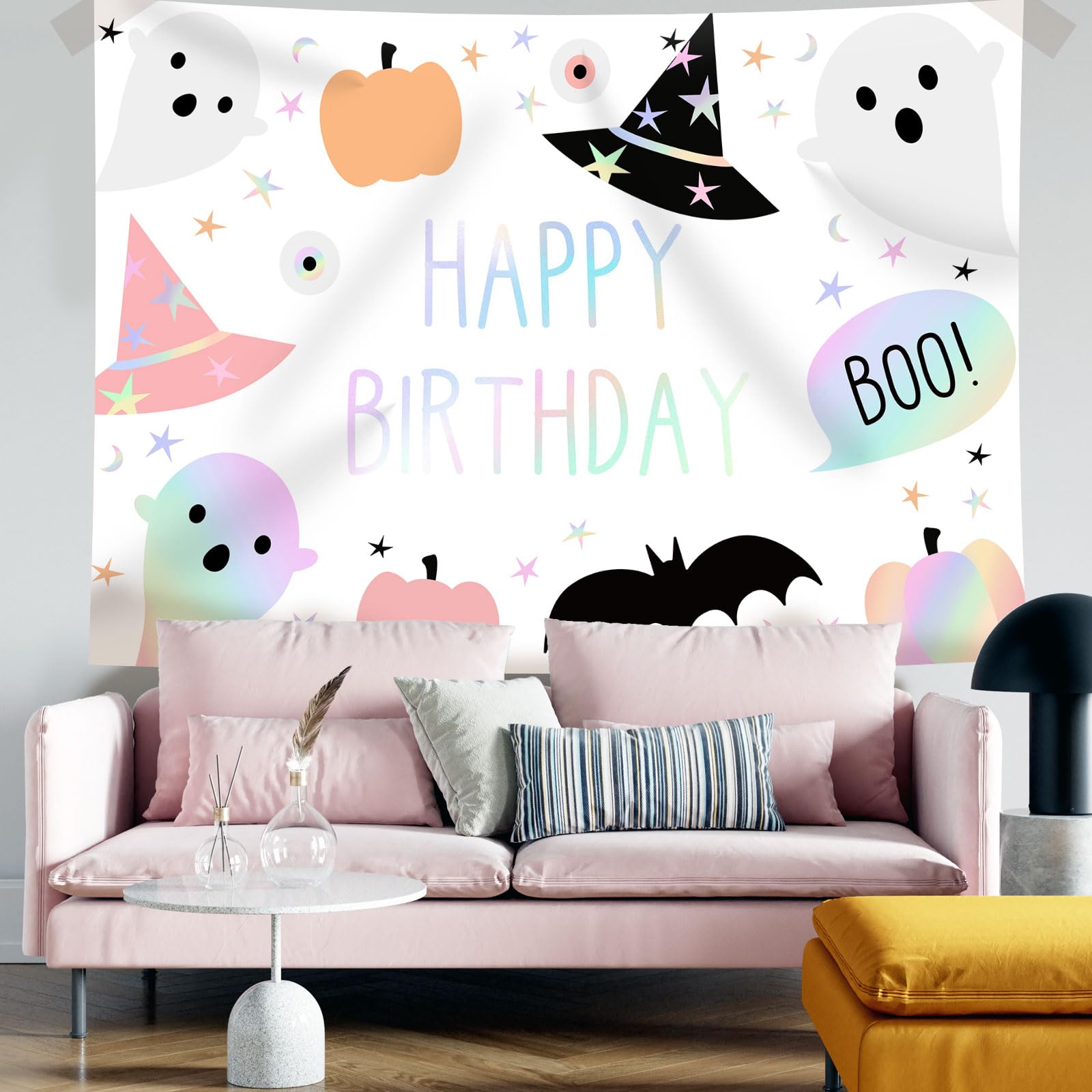 Halloween-Fotohintergrund „Drink Up Witches“ – 1,5 X 0,9 M, Polyester, Waschbar