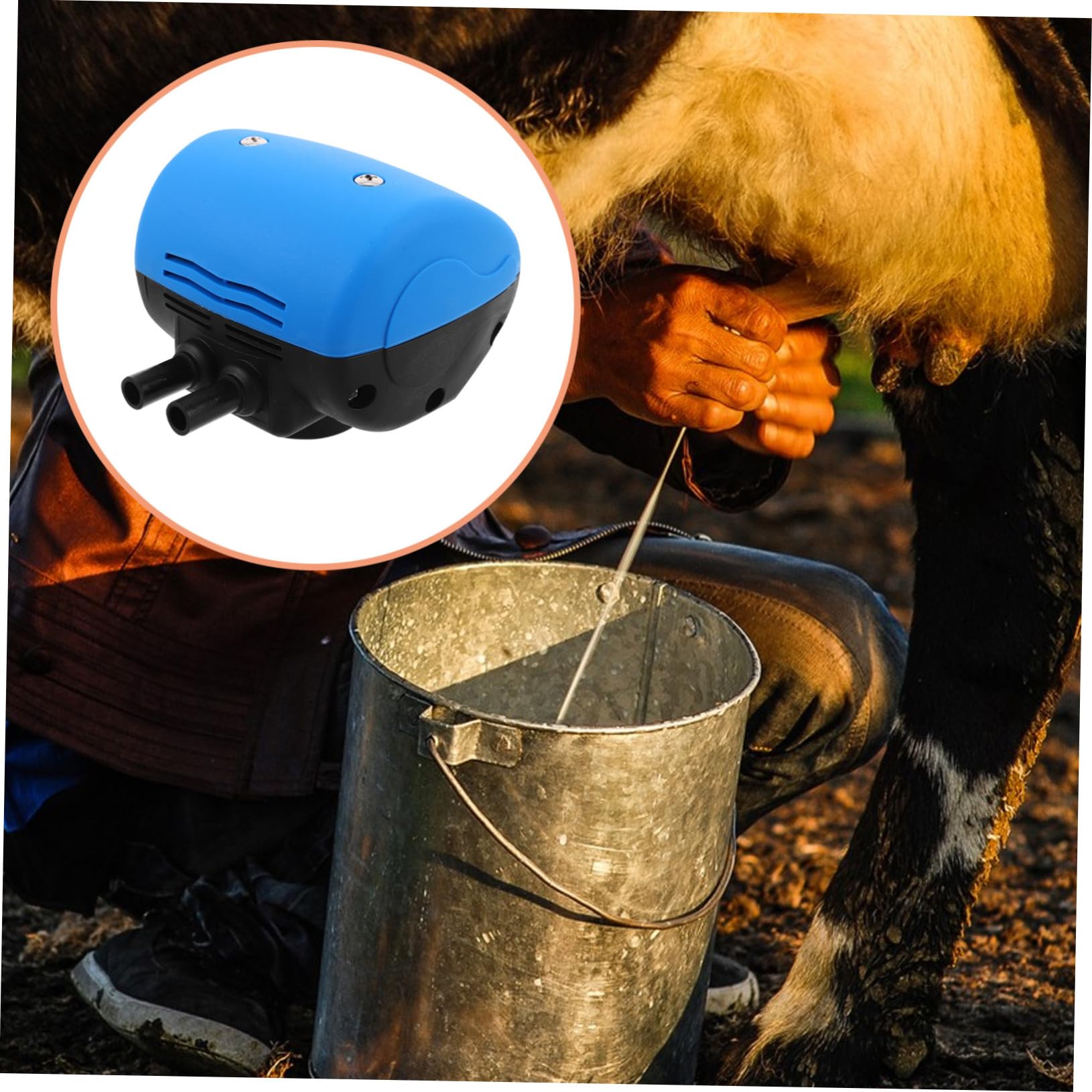 Pulsador Neumático para Máquina de Ordeño de Dos Salidas | Plástico Azul, Pack de 2 Unidades, para Ovejas en Salas Modernas y Granjas Lecheras
