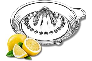 Lemon Squeezer Glass: Crystal Clear Juice Extraction