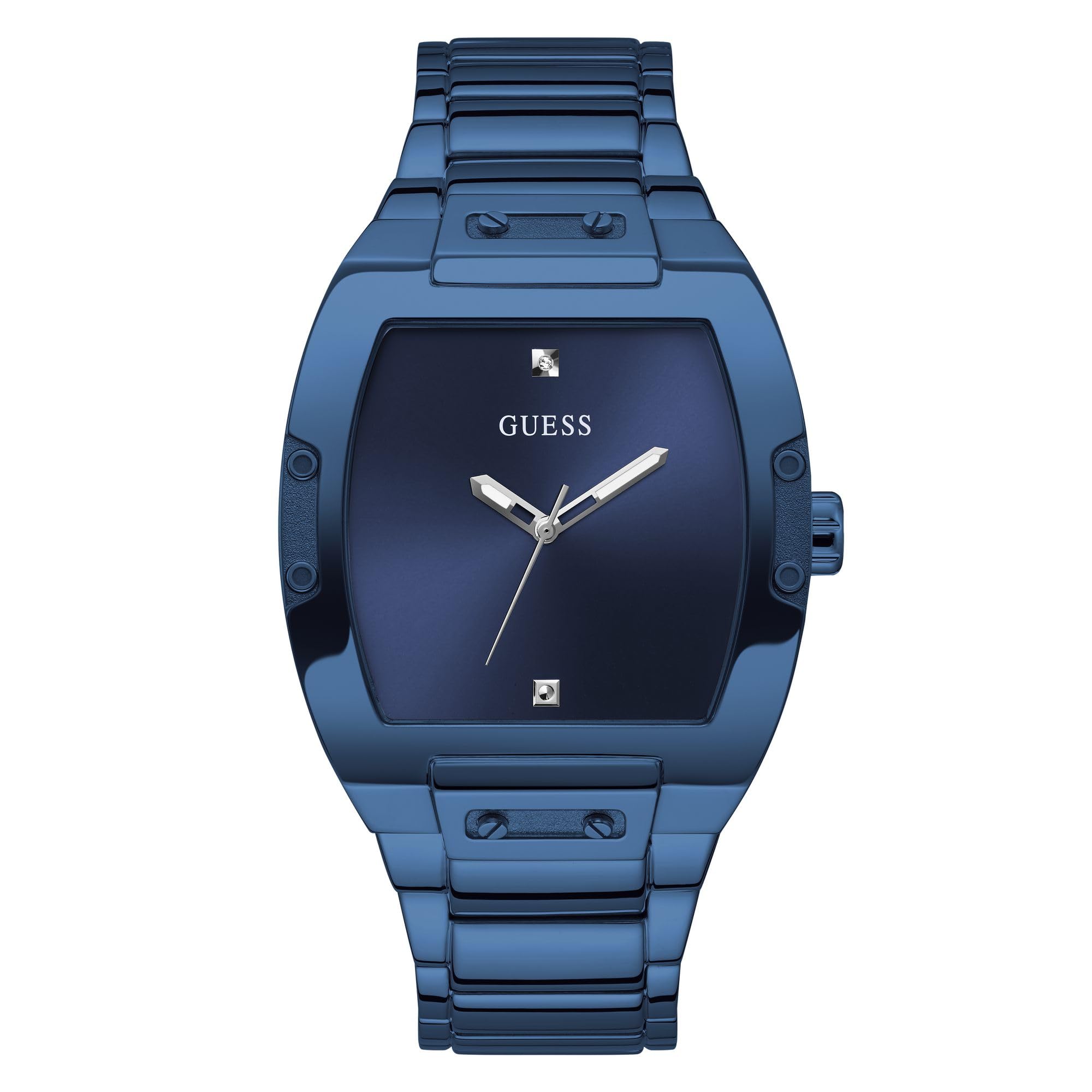 GUESS Stainless Steel Men 41.5 Mm Blue Dial Analog Watch- Gw0387G4 (B09TRF69NT) Amazon Price History, Amazon Price Tracker