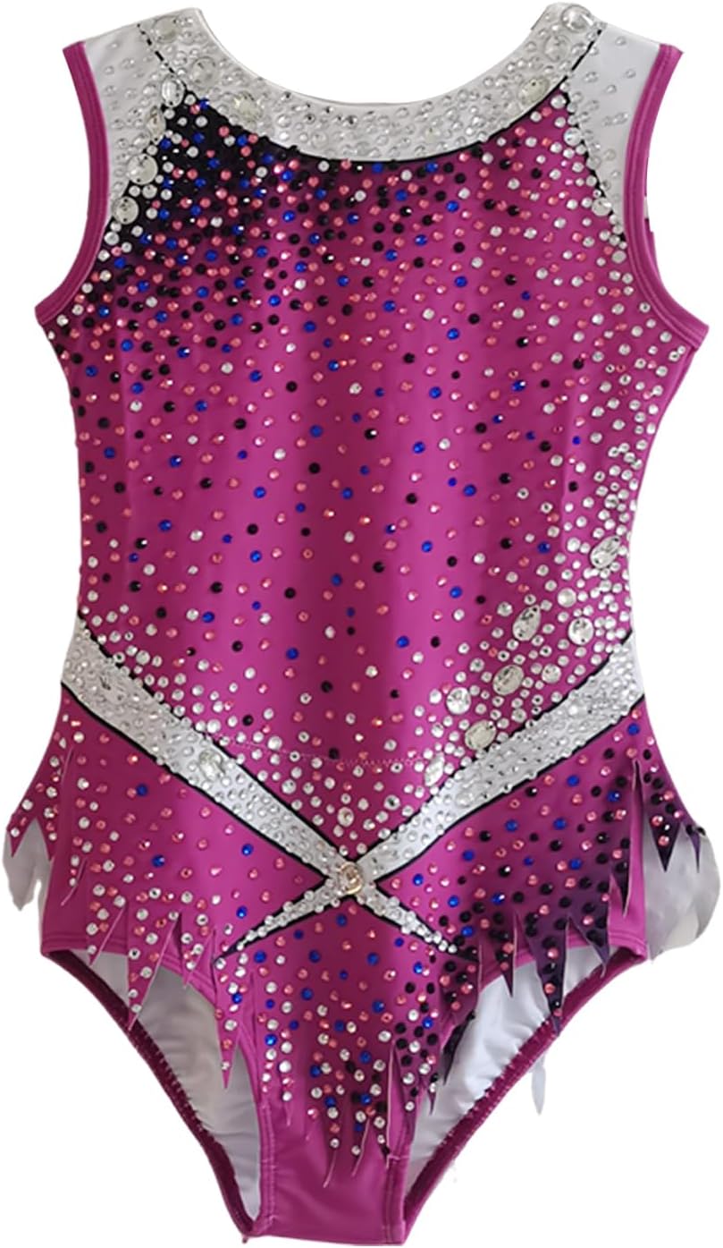 LIUHUO Rhythmic Gymnastics Leotards Costumes Women Girls Competition New Rules Purple