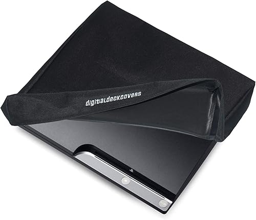 PlayStation 3 / PS3 / XBOX360 - Protector de sistema de juegos de consola [antiestático, resistente al agua, tela premium, negro] por