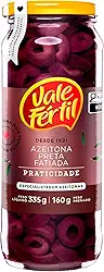 Vale Fértil Azeitona Preta Em Conserva Fatiada Vidro 160G Pequeno