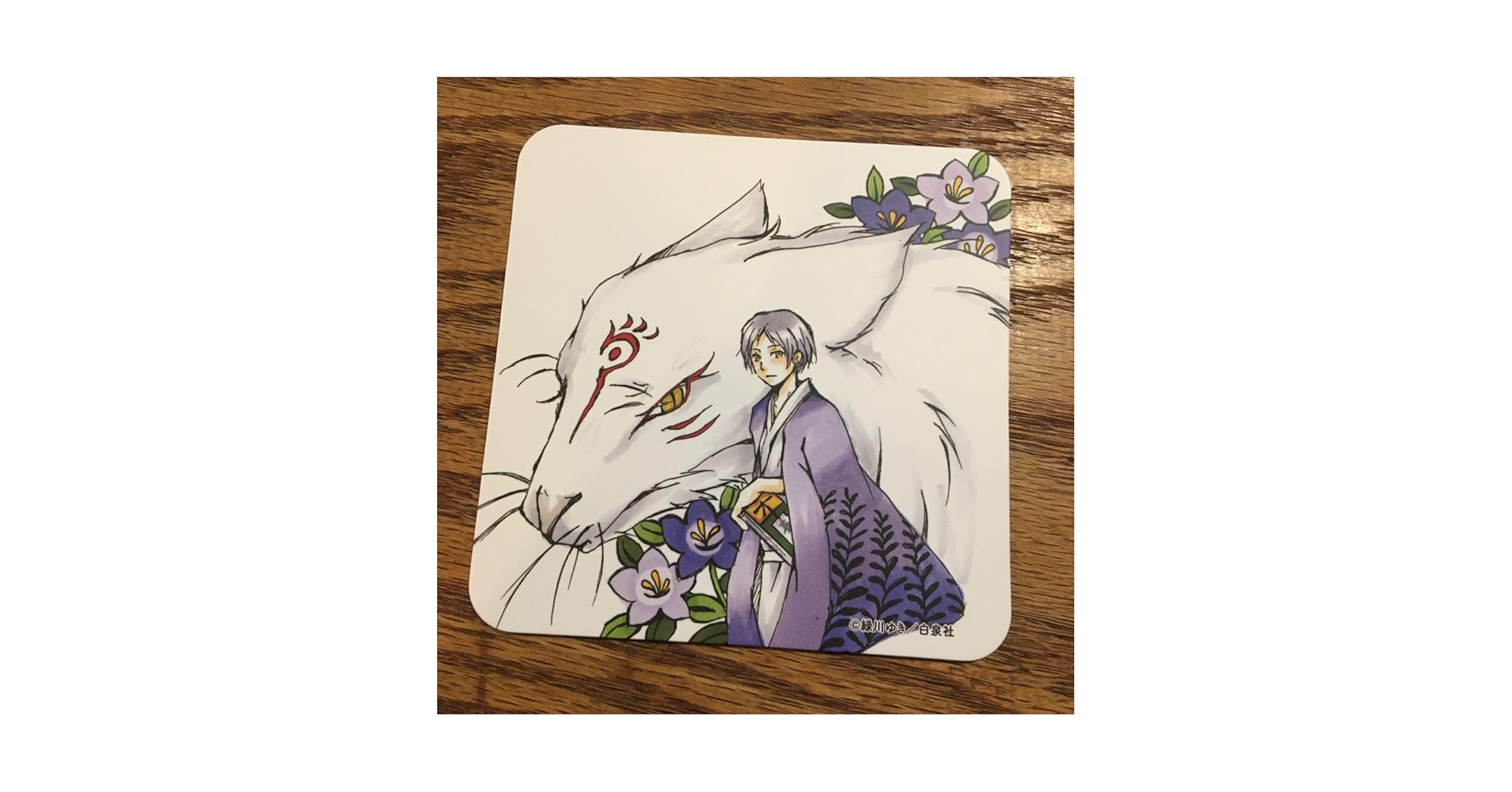 夏目友人帳20thカフェ コースター 夏目貴志 斑 夏目友人帳 原作 コースター コラボカフェ 20周年 斑 夏目貴志