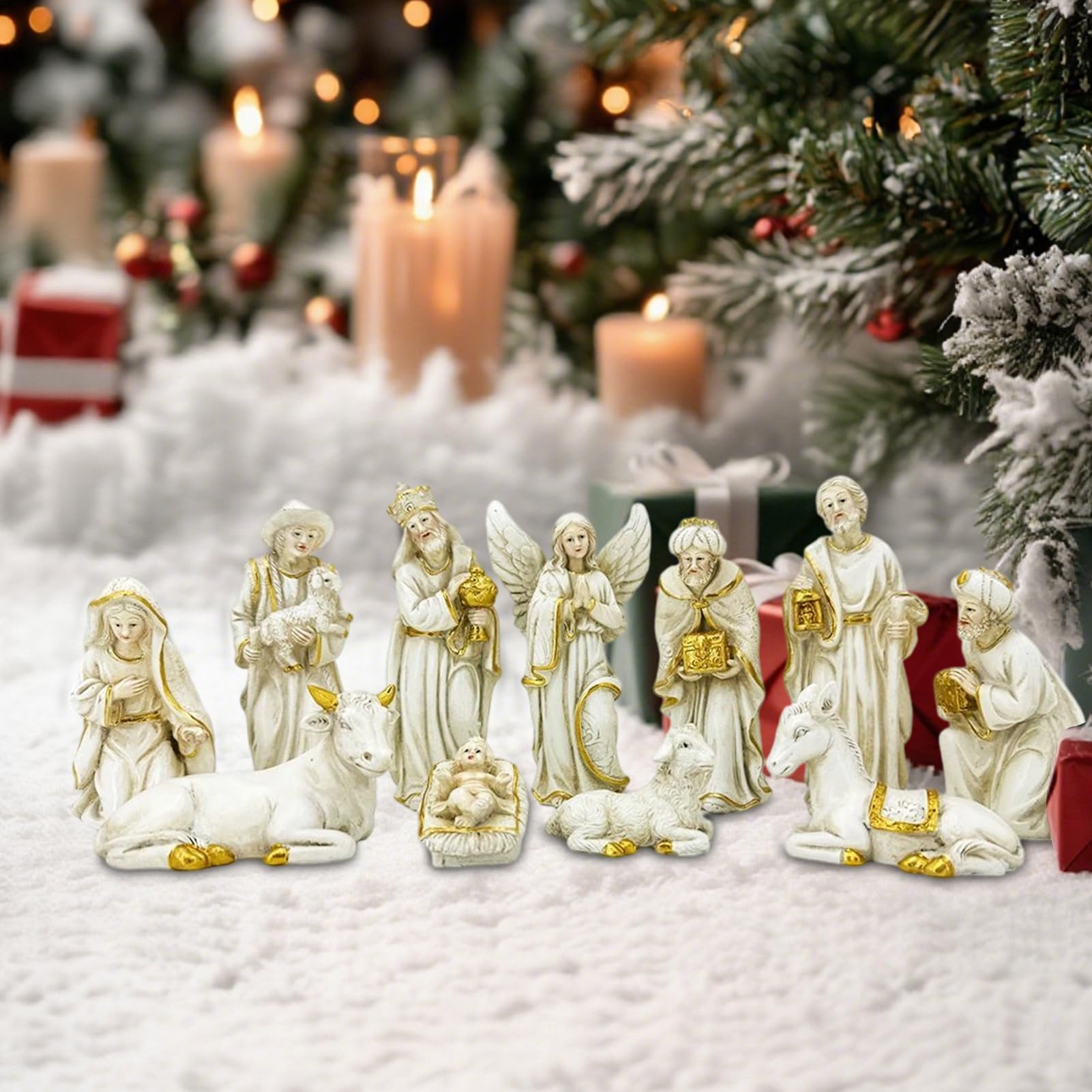 Presepe Natale 11 Pezzi Presepe da Interno