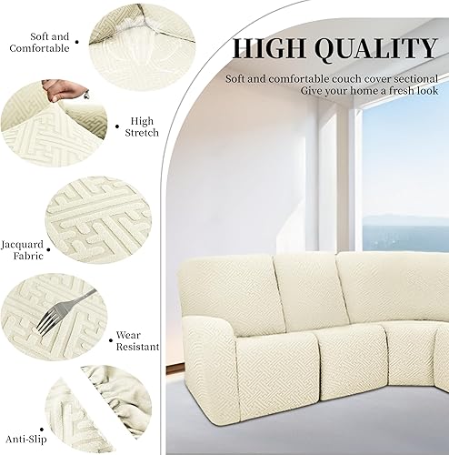 Miniatura 466 de Fundas 100% impermeables para sofá reclinable seccional, fundas para sofá reclinable en forma de L, funda para sofá seccional de esquina en forma de