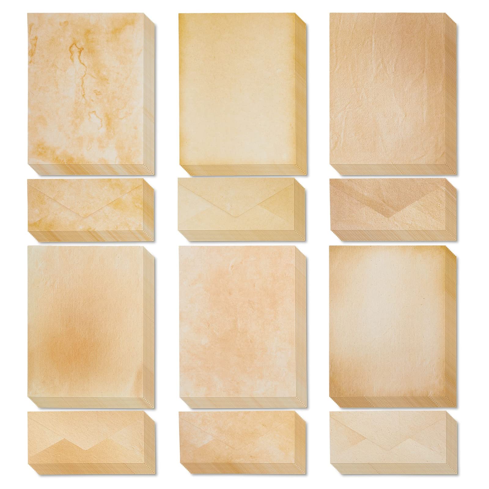 Amazon.com : Vintage Paper and Envelopes, Aged Stationery for Handwritten  Letters, Party Invitations (Set of 48) : Office Products