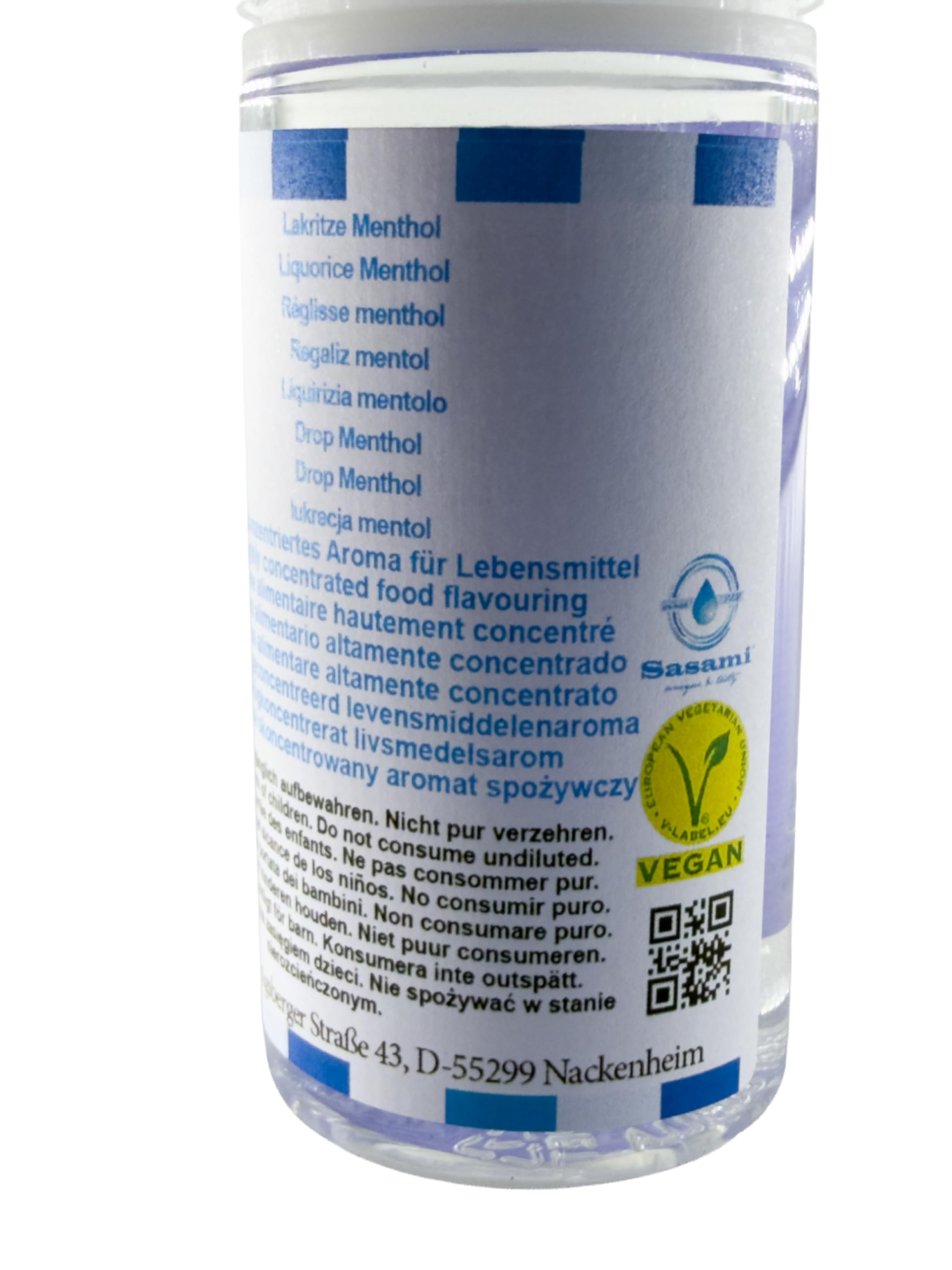 Lakritze Menthol Aroma Konzentrat - Vegan - Sasami - 100ml