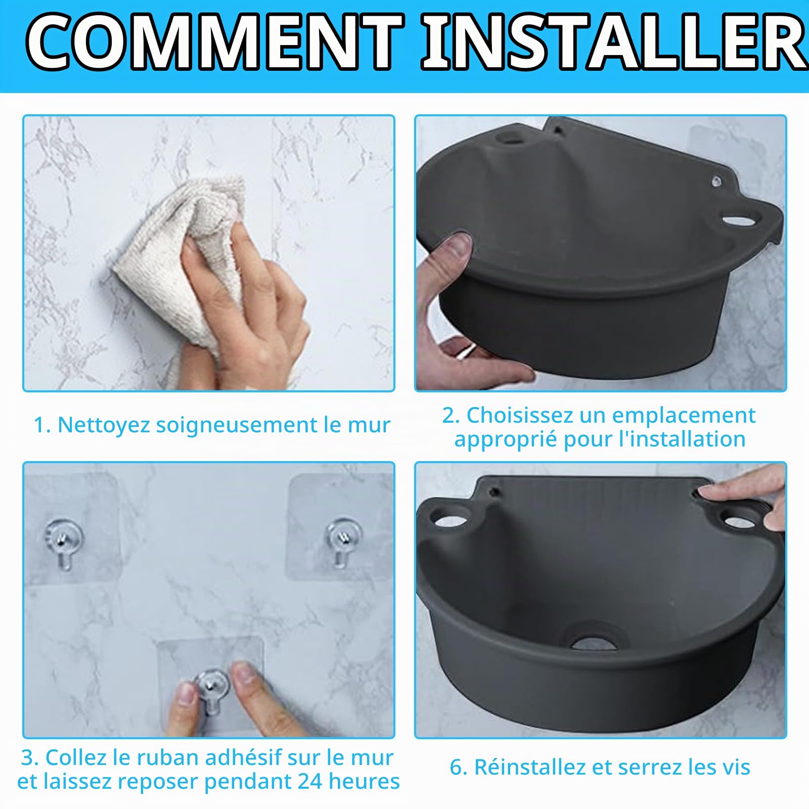 éVier En Plastique, éVier De Camping Mural Avec Bonde De 75 Cm Lavabo Semi-Circulaire Gris Pour Toilettes InvitéS Salle De Bain Camping Jardin Cave Chantier 31x 21x10,5 Cm