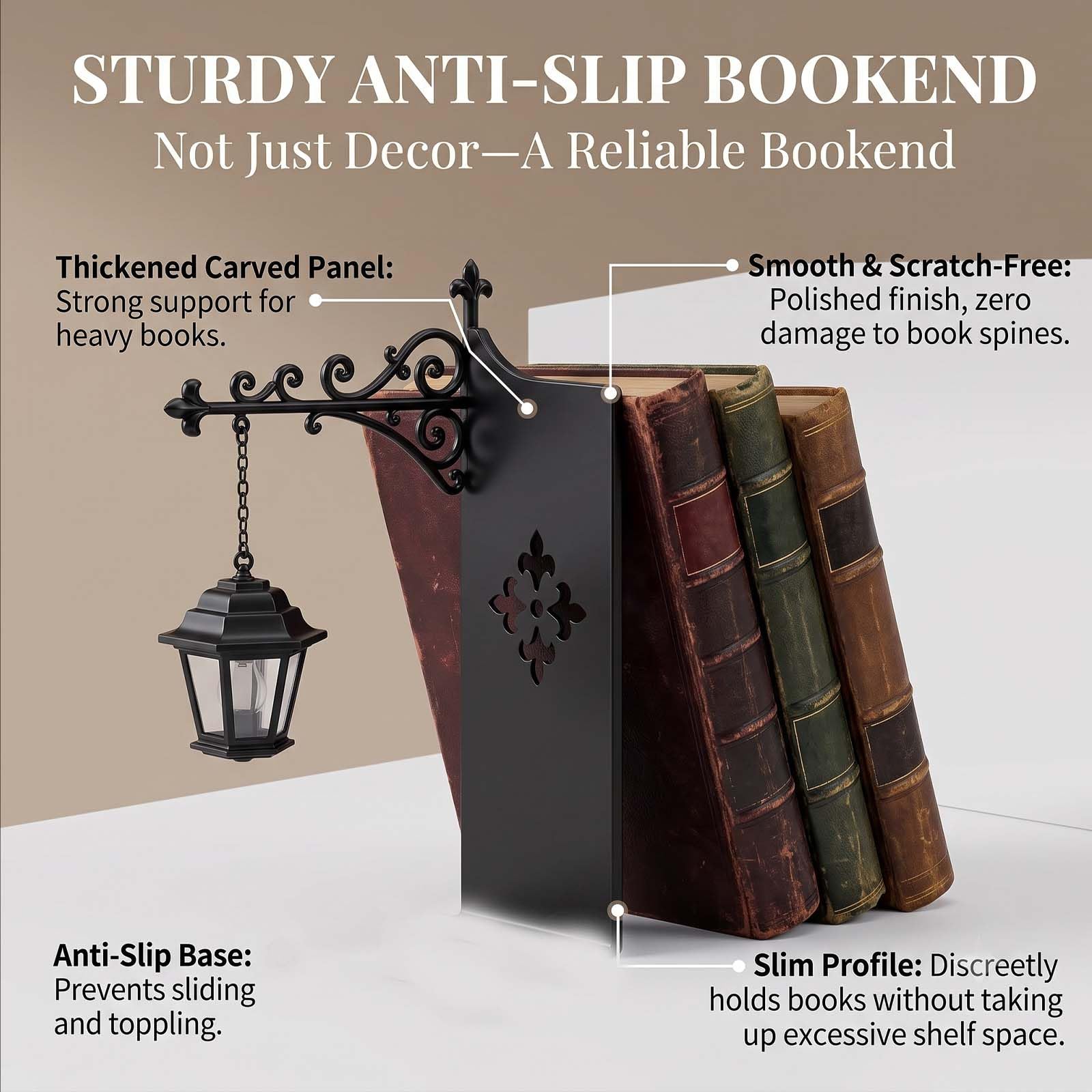 2026 Mini Bookshelf Lamp,Library Lantern-Decorative Bookshelf Lighting, Reading Book Shelf Lamp Lights Between Books For Bookworms Or Study Reading Corner Home Library (3PCS-A)