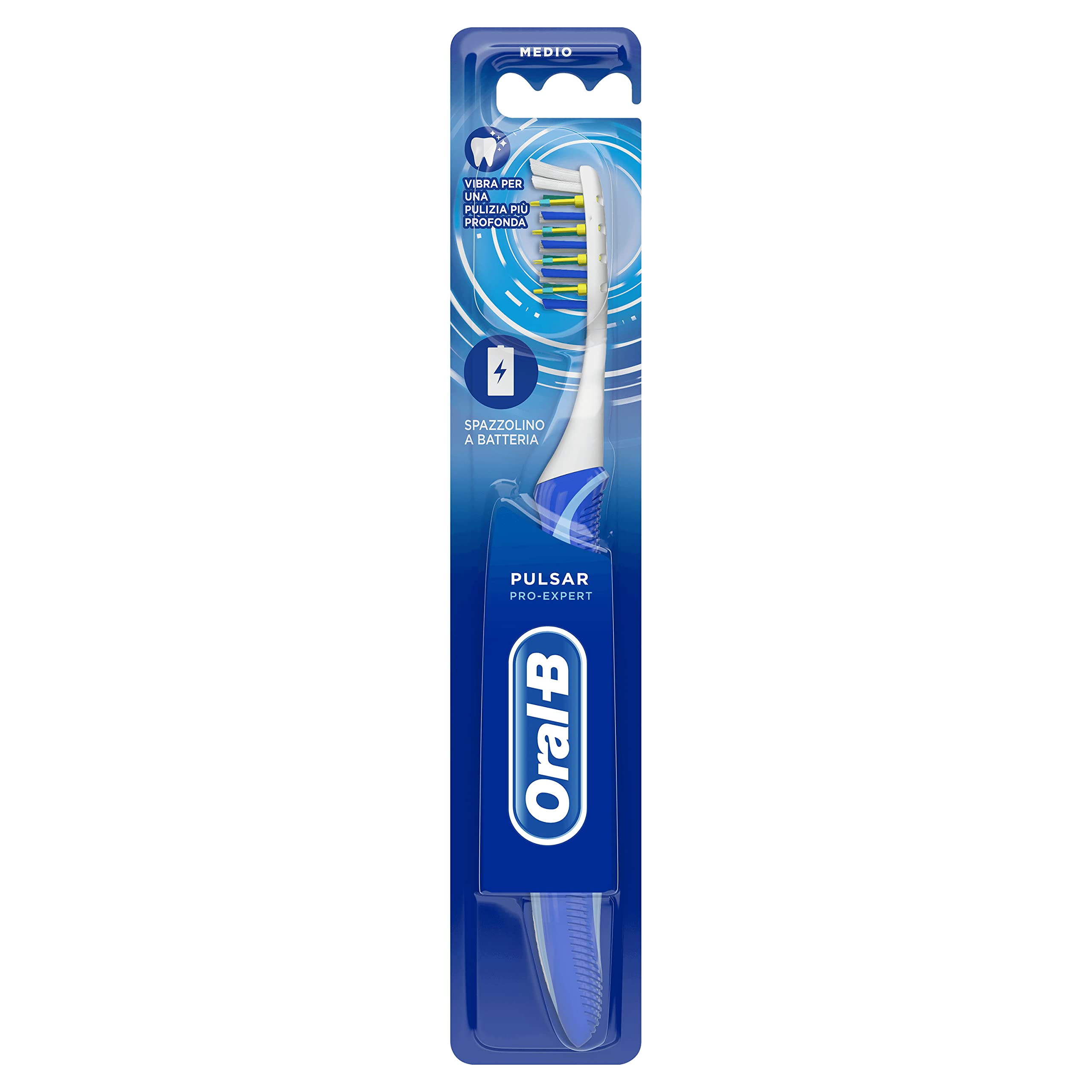 Oral-B Brosse à Dents Pulsar 35 Moyen, Couleurs Assorties, 1 Unité