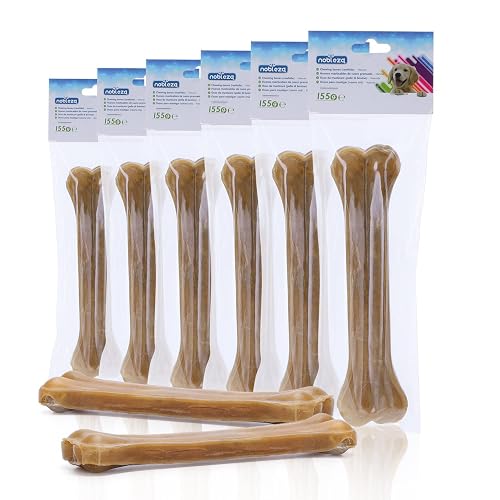 Nobleza - Hueso Prensado para Perros Fortalecedor de Dientes Stick Dental Dog Snack, Hueso de Nudillos…