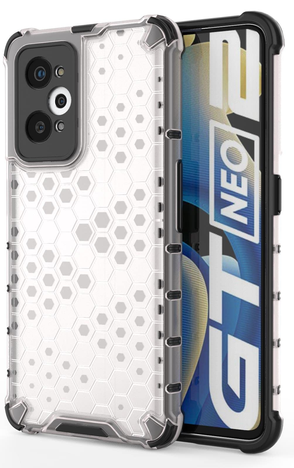 Casodon Hard PC Back Case Cover for Realme GT Neo 2 5G Anti Slip Ultra Thin Shockproof Reinforced Corners (Transparent) (B0B2DW7563) Amazon Price History, Amazon Price Tracker