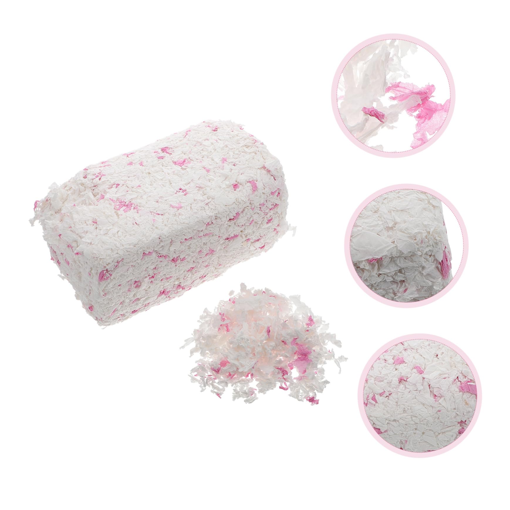 COLLBATH Papierstreu für Kleintiere Papierpolsterung aus Papier Saugfähig und Geruchsarm 1 Beutel 450g für Käfige von Chinchillas und Rennmäusen