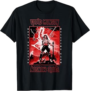 Stranger Things 4 Eddie Munson Lightning Guitar Power T-Shirt