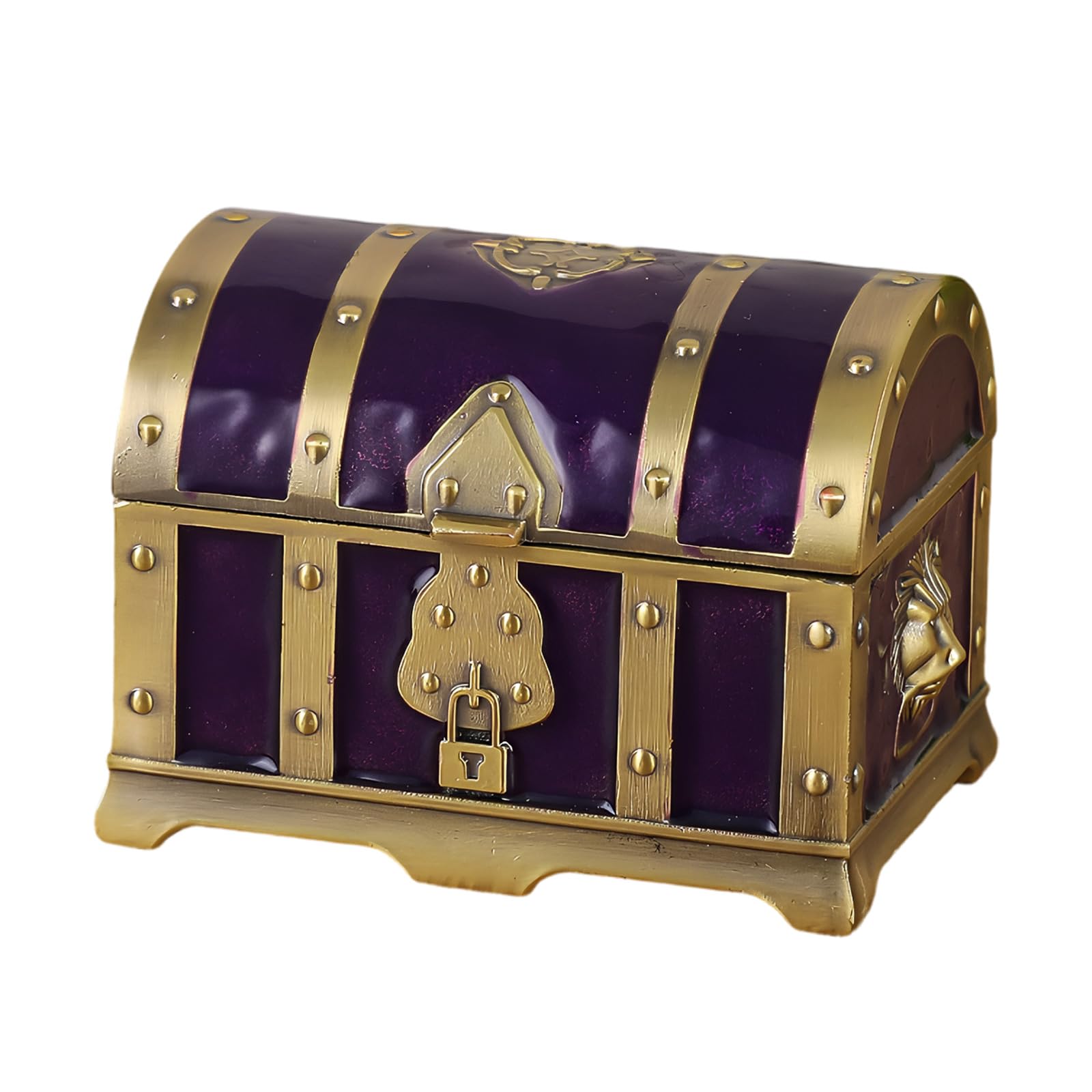 Geavonyg Artistic Decorative Jewelry Holder with Multiple Compartments Creative Organizers for Various Accessories Retro Organizers