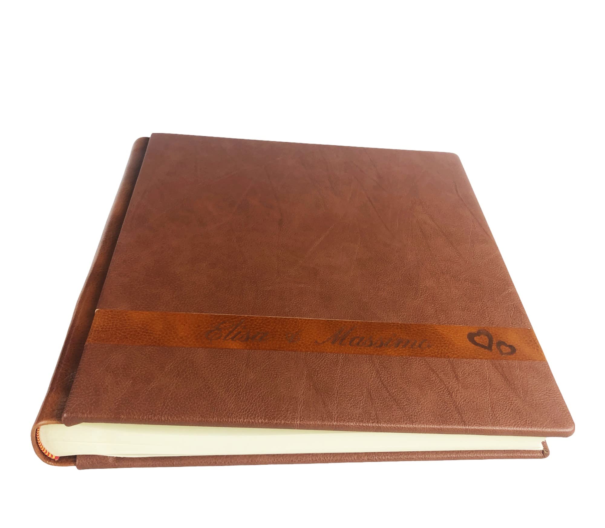 Album Fotografico Artigianale 'Marte' - Personalizzabile Con Incisione In Cuoio, Made In Italy - Foto 4