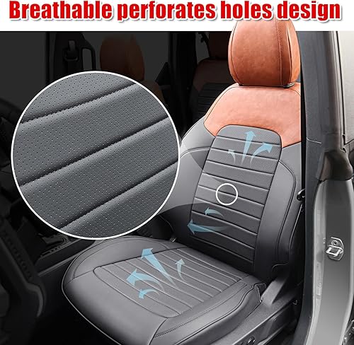 Vista 12 de Mabett Fundas de asiento con respaldo y reposabrazos para accesorios Ford Bronco 2021 2022 2023 2024 4 puertas juego completo de fundas interiores