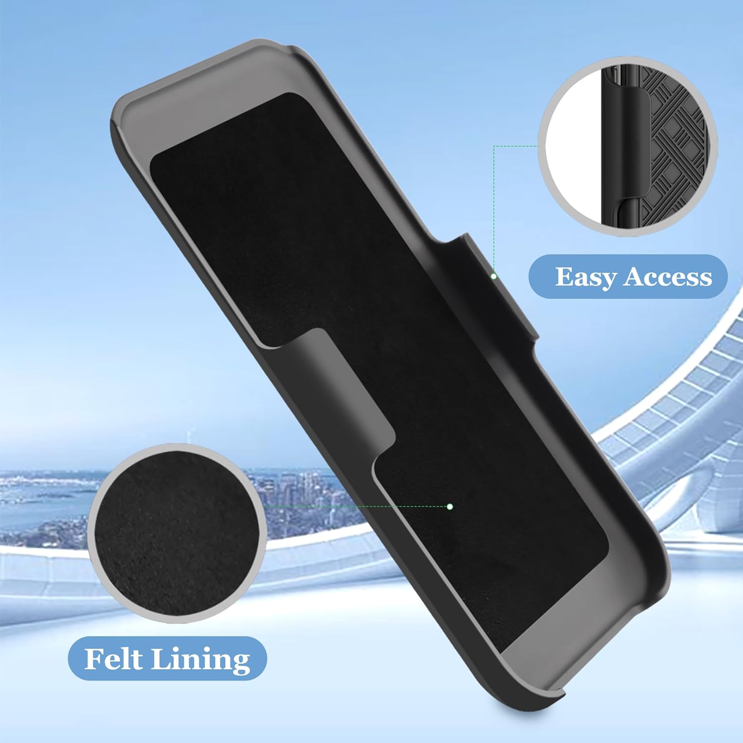 Fingic for Samsung Galaxy S25 Ultra Case with Belt Clip Holster Case Slim Combo Shell with Kickstand Swivel Holster Rugged Shockproof Antiscratch Full Body Protective for Galaxy S25 Ultra,2025,Black - Image 4