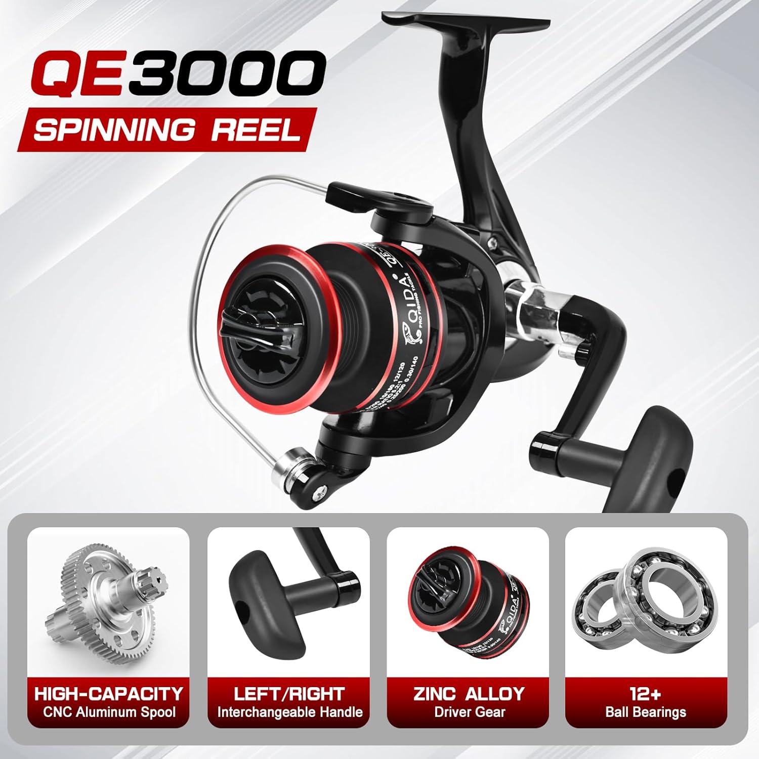 6.89ft Fishing Rod and Reel Combo, 2PCS Telescopic Carbon Fiber Fishing Rod, Spinning Reels *2, Fishing Line *2, Fishing Hooks Bait Set, Portable Fishing Pole Set with Carrier Bag