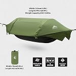 Tente de camping Hammock avec Mosquito Net & RainFly, 3 en 1 Imperméable Léger Portable Sleeping Hammock Bug Backpacker Voyagez en dehors de l'équipement avec sangle d'arbre balançoire, pour l'expédition de Patio Randonnée