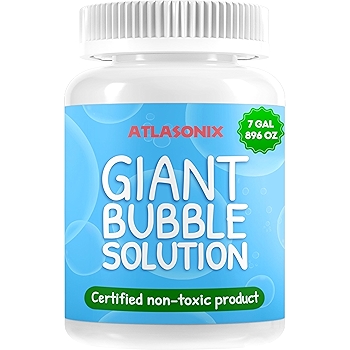 Atlasonix 大型泡泡混合液 大容量儿童泡泡液 无毒天然泡泡浓缩剂 适合户外家庭玩乐