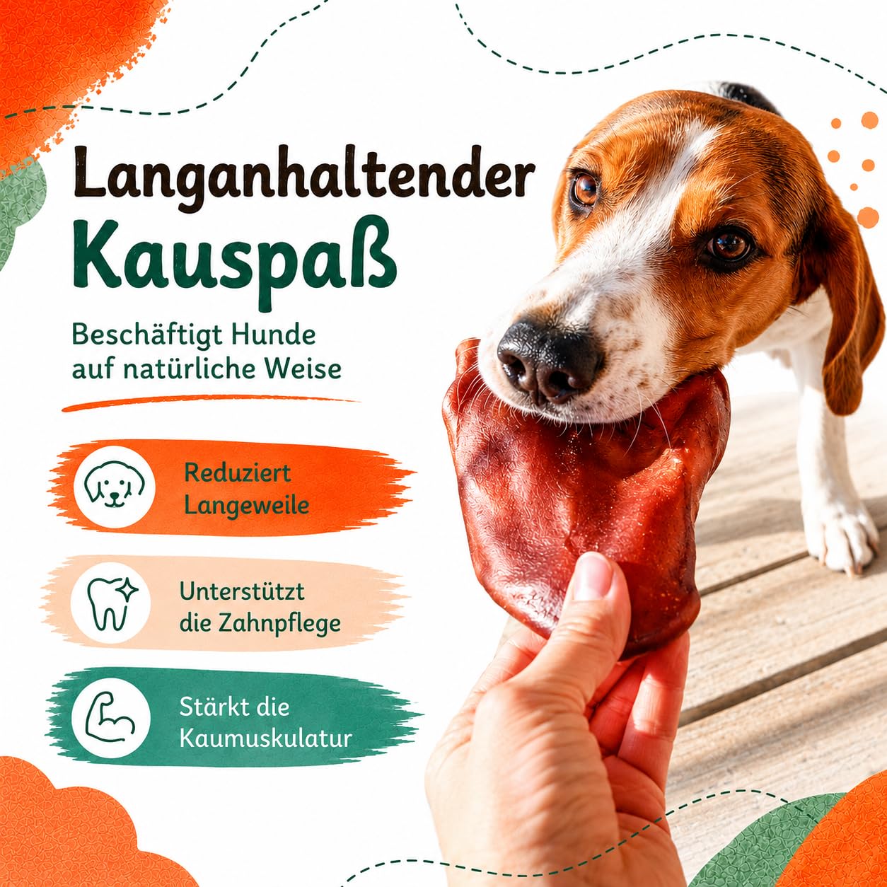 Lot de Oreilles de Porc pour Chiens 1kg, Environ friandises à mâcher 100% Naturelles sans Produits Chimiques, sans céréales, Article à mâcher pour Petits et Grands Chiens, Lucze