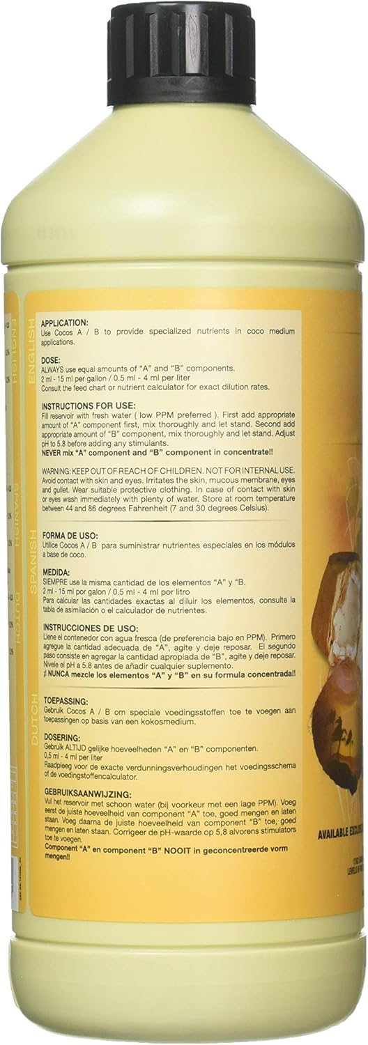 House & Garden HGCOA01L Coco Nutrient A Fertilizer, 1 L