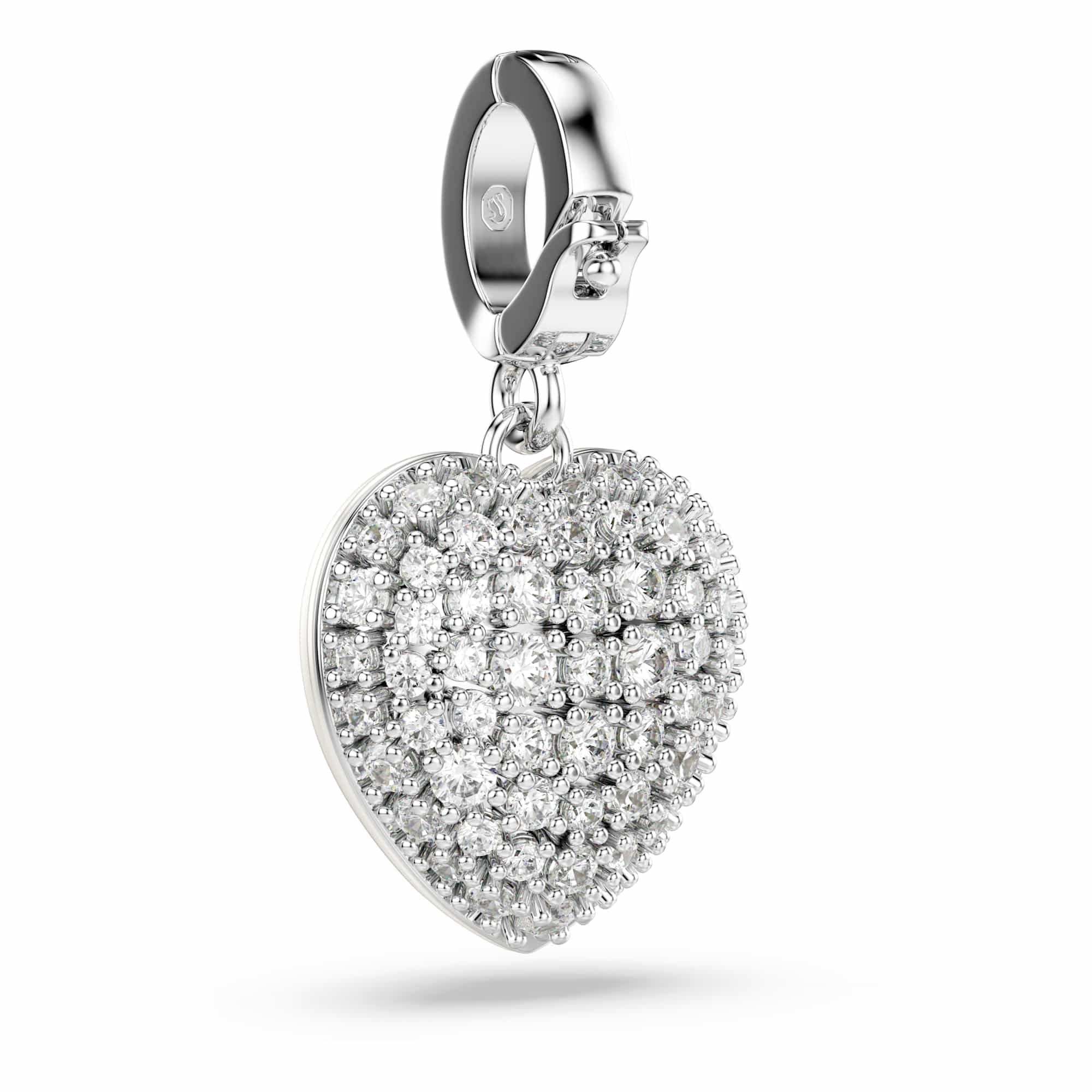 Swarovski Idyllia Collezione Bracciale rigido, Tagli misti, Cuore, Rosa, Finitura in metallo misto